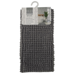 [EB2024061312] Elle Home Microfiber Bath Mat, Dark Grey