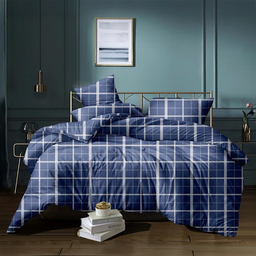 [NSH4PC-QUEEN-P10] Nautica Queen Sheet Set Print 4pc