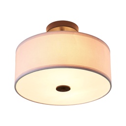 [00091C-WH RHFMCL31701] Royal Homes Flush Mount Ceiling Light, E27 40w White