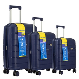 [GY5-1438302] Goodyear 3pc Luggage Set, Blue