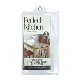 [710-1445647] Perfect Kitchen PVC Table Protector 60 x 90 In. Clear