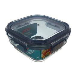 [750-02554] Windrose Glass Food Container Square 520ml

