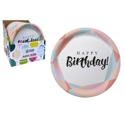 [819-02285] Glitter 10pc Paper Plates 7 In.
