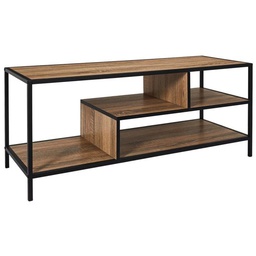 [KCWF2024082621-OAK] Kenneth Cole Eastman Industrial Long Media Shelf, Oak