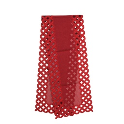 [831-XMFE28-2502Z22] ^Miro Table Runner 13 x 69 In., Red