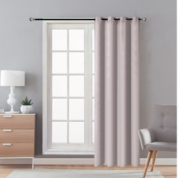 [715-1446538 / 1458666 / CHBC32597] Classy Homes Blackout Curtain 1pc Microfiber with Silicone Rubber Backing