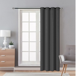 [715-1446544 / 1458669 / CHBC32600] Classy Homes Blackout Curtain 1pc Microfiber with Silicone Rubber Backing