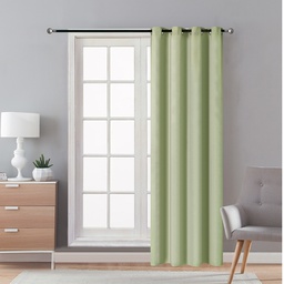 [715-1446545 / 1458670 / CHBC32601] Classy Homes Blackout Curtain 1pc Microfiber with Silicone Rubber Backing