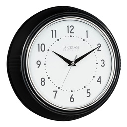 [404-3624M] La Crosse Classic Retro Diner Wall Clock 9.5 In.