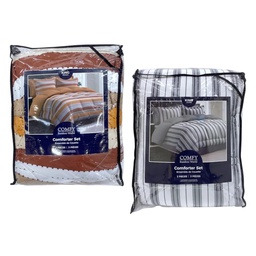 [724-1234K] Comfy 3pc Comforter Set, King