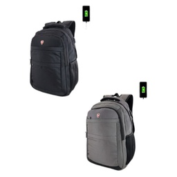 [42-53571] Swiss Bag Laptop Backpack, Black / Grey