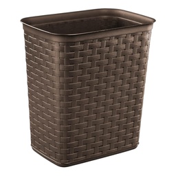 [10346P06] Sterilite Weave Wastebasket 3.4 Gal., Espresso
