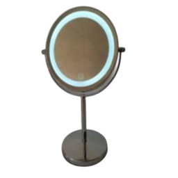 [N42-149] Nautica Free Standing Mirror with Touch Control Light 1x+3x, USB Cable 21x13.4x33cm