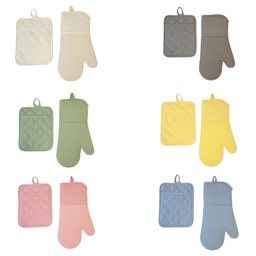 [318093-ASST] Kitchen Details 2-Piece Kitchen Set - Oven Mitt &amp; Pot Holder
