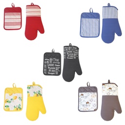 [318136-ASST] Kitchen Details 2-Piece Kitchen Set - Oven Mitt &amp; Pot Holder