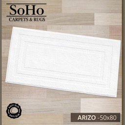 [ARIZO-50X80WHT] Kennedy Carpets Bath Mat 50x80cm, White