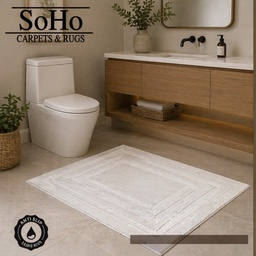 [ARIZO-50X100WHITE] SoHo Carpets Bath Mat 50x100cm, White