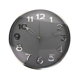 [602-05396] Times Tower Wall Clock 16cm Gold/ Silver