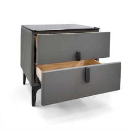 [ED-2247GR / MN34119] Mobel Nightstand, Gray - 18.8 In. x 15.7 In. x 13.7 In. (W48 X D40 X H35 cm)