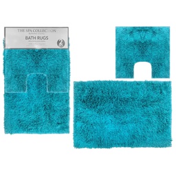 [736-1454536] Spa Collection 2pc Bath Mat Set, Teal