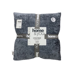 [730-1461981] Home &amp; You Throw Pillow Set 18x18 Dark Gray
