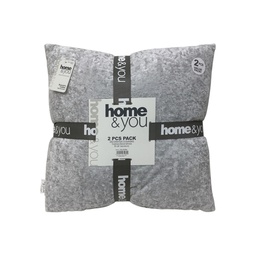 [730-1461980] Home &amp; You Throw Pillow Set 18x18 Light Gray
