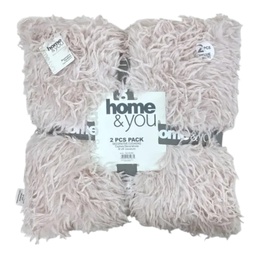[730-1461987] Home &amp; You Throw Pillow Set 18x18 Pink
