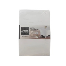 [720-1457046] Hotel Collection Round Table Cover 6 Ft., White

