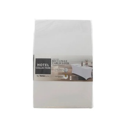 [720-1457044] Hotel Collection Rect Table Cover 6 Ft., White
