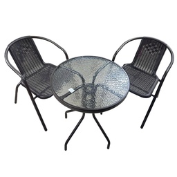 [HHHF-ODFN-01008 / RHLCGT-3P / LCGT-3P/ZY-132] Royal Homes 3pc Patio Set - Table (23.5 x 27.5 In.) with 2 Chairs (21 x 28 In.)