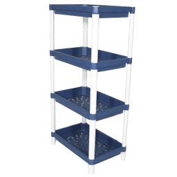 [HHSO-SRRK-01002 / DM3109A / DM3109A/ZY-132] Duramade 4-Tier Storage Shelf Plastic 12x19x38.5 In.