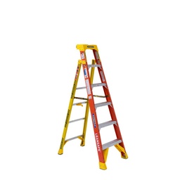 [L6206] ****Werner Leansafe 6 Ft. Fiberglass Leaning Step Ladder with 300 lb. Load Capacity