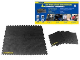 [991-90139944] Goodyear 4pc Anti-Fatigue Interlocking Mats (61x61x1cm) 24 In. Grey