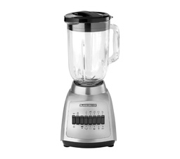 [BLBD210GSS / BL0876-2SDLA] Black &amp; Decker Blender 10-speed Glass Jar, Stainless Steel