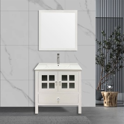 [8028 RHBV13847] Royal Homes Bathroom Vanity 31.4 x 18.1 x 33.4 In.