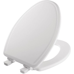 [147SLOW 000 / 485037] Mayfair Kendall Elongated Closed Front WhisperClose Enameled Wood Toilet Seat, White