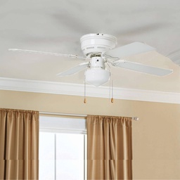 [515604 / TS-42-023] Home Impressions Ceiling Fan with Light Kit 42 In. White
