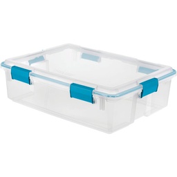 [19314304 / 5364062] Sterilite 37 Qt. Gasket Storage Tote 18 x 7 x 24 In., Clear