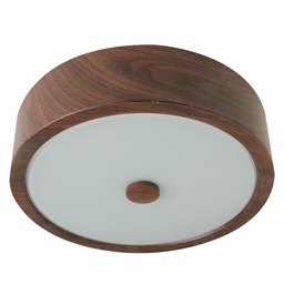 [7117WD-11 RHFMCL24391] ****Royal Homes Metal Flush Mount Ceiling Light 2x E27 40W Dark Wood