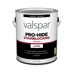 [028.0091113.007] ****Valspar Pro-Hide Stainblocking Primer, White, 1 Gal.