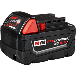 [48-11-1850R] ****Milwaukee M18 REDLITHIUM XC 18 Volt Lithium-Ion 5.0 Ah Resistant Tool Battery