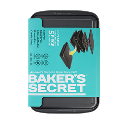 [BS10244] ****Baker's Secret Essential 5pc Bakeware Set