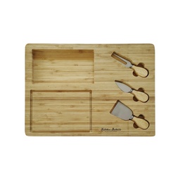 [303194] ****Kennedy Home Collection Bamboo Cheese Board Set