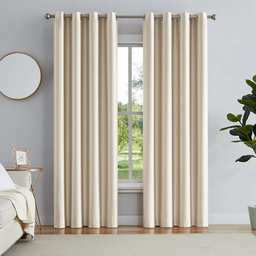 [715-BO-BEIGE CHBC27788] Classy Homes Blackout Curtains 52In.x90In.