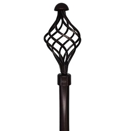 [CHCR28518 / 1434279] Classy Homes Curtain Rod 28-48 In., Black - Painted