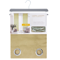 [WPSG44930FBC] Nina Grommet Window Curtain Panel 55 x 90 In. Gold