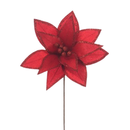 [831-AMX006-2472A] Miro Christmas Poinsettia 12P 40cm, Red