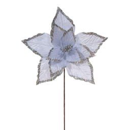 [831-AMX044-24116C] ****Miro Christmas Poinsettia 11P 35x40cm Silver