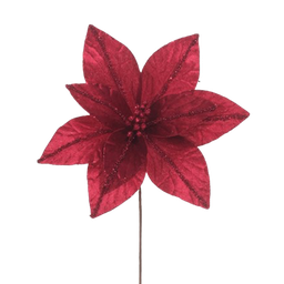 [831-AMX001-24114Z] ****Miro Christmas Poinsettia 30x20cm 9P Magenta